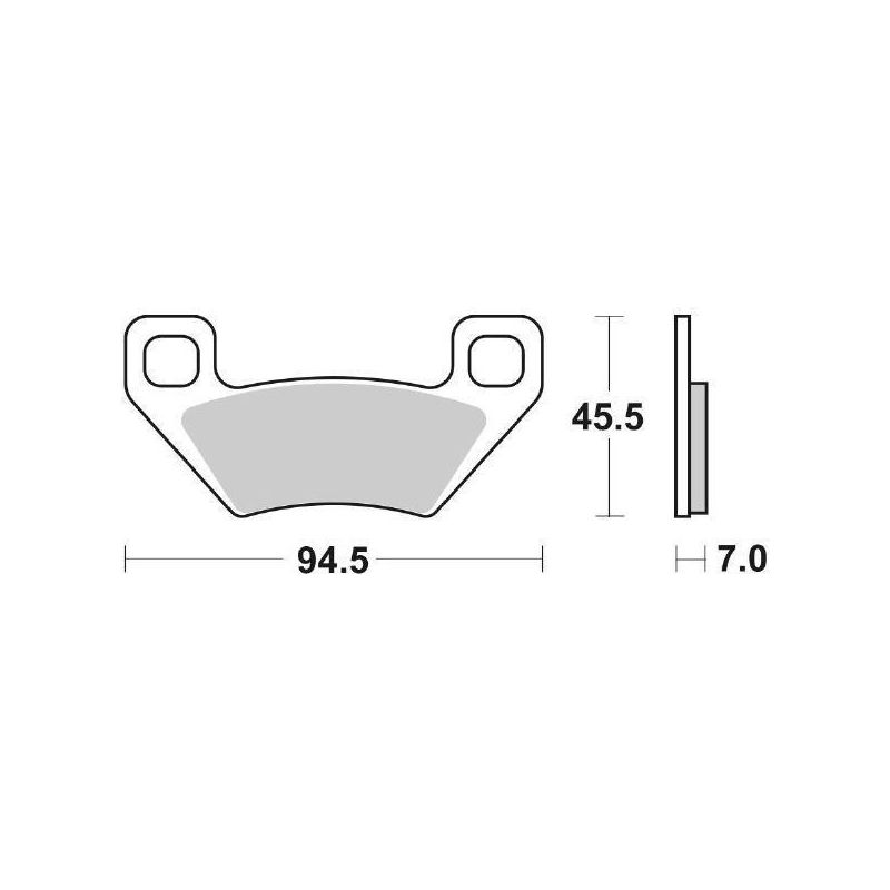 Front Brake Pad Dx Sx Arctic Cat Ai X Fis Ats