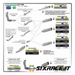 71430MI-31516 Raccordo per terminali Race-Tech e Works per collettori originali Kawasaki ZX-10R