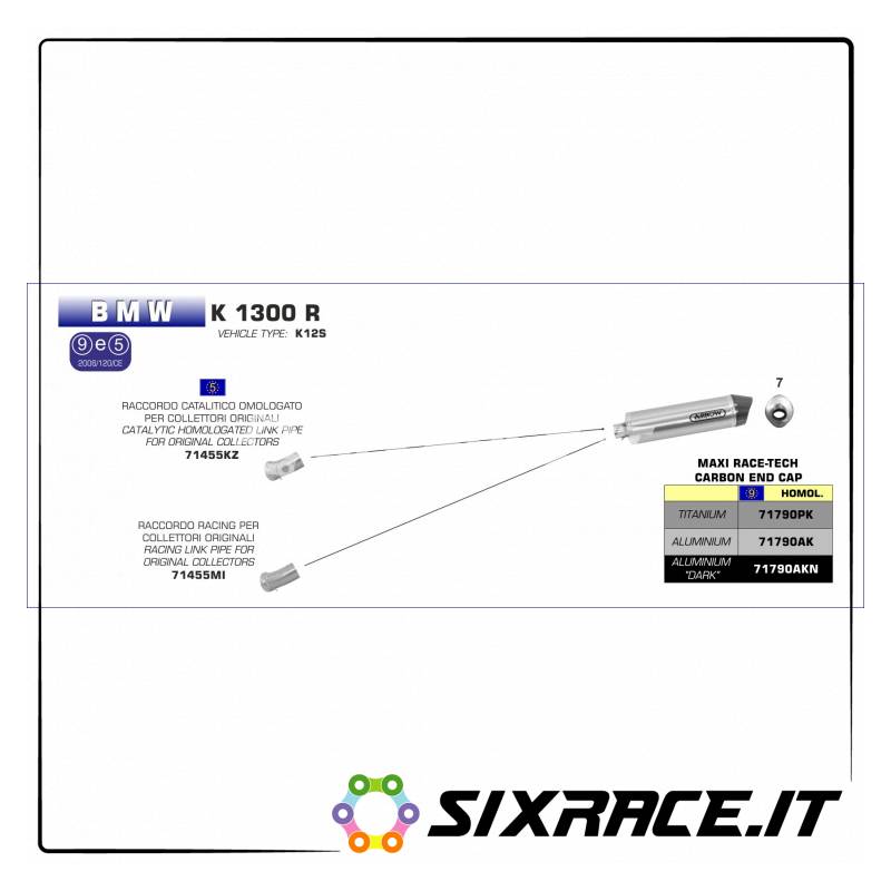 71455MI-31564 - Raccord pour collecteurs d'origine BMW K 1300 R 2009-2016 71455MI -