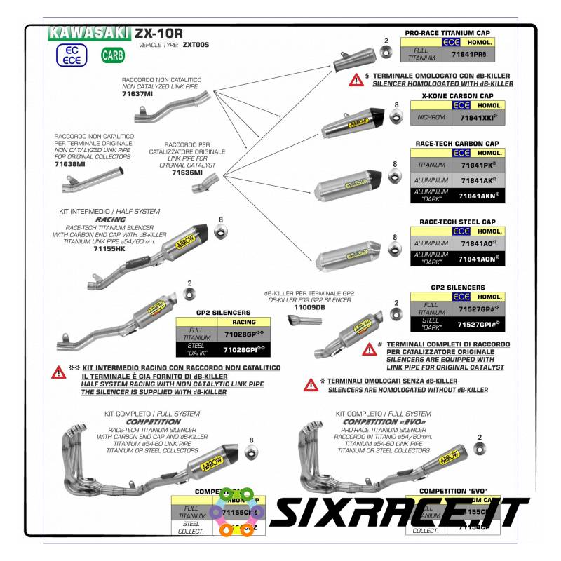 71636MI-31799 - Raccordo per catalizzatore originale Kawasaki ZX-10R 2016-2018 71636MI - 