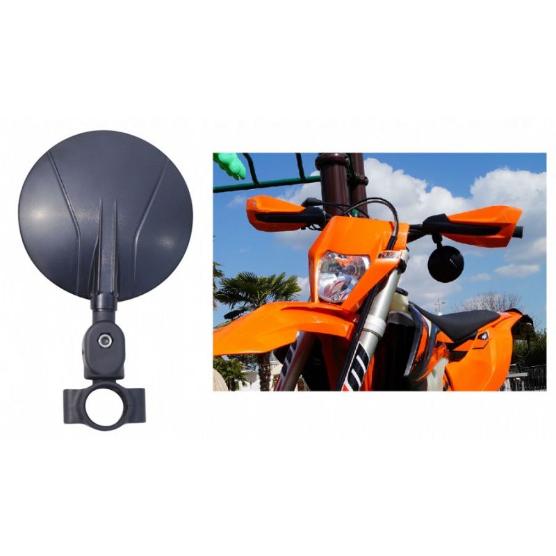 Accessori vari SPECCHIO RETROVISORE TONDO SNODATO E COMPATTO