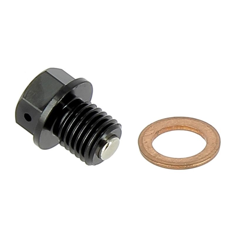 Tappo drenaggio olio con inserto magnetico GAS GAS MC 450 F 2021-2023 Nero M12 x 12 - Passo 1,50