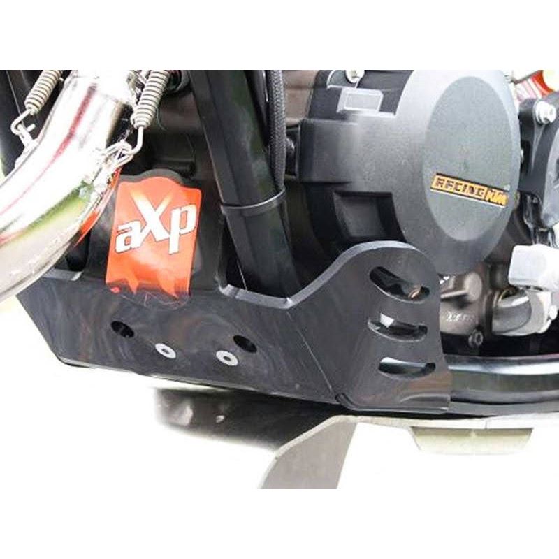 Piastra paramotore AXP RACING 6mm KTM 125 SX 2011-2011 Nero