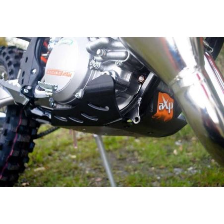 AX1258 Piastra paramotore AXP RACING 6mm KTM 300 EXC 2013-2016 Nero  AXP Racing