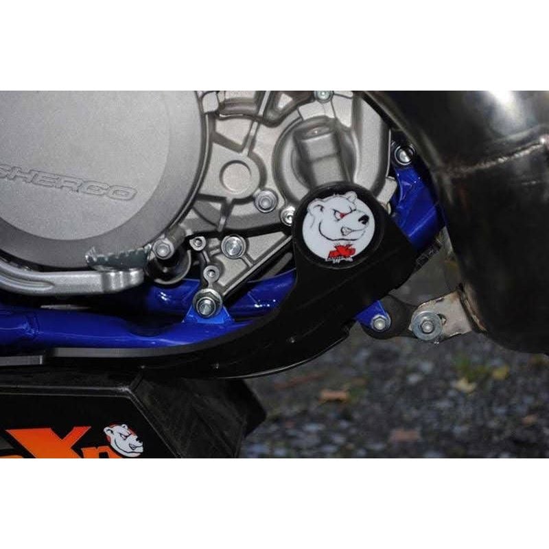 Piastra paramotore AXP RACING 6mm SHERCO 250 SE-R 2014-2022 Nero