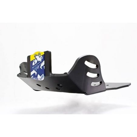 AX1307 Piastra paramotore AXP RACING 6mm HUSQVARNA 125 TE 2014-2016 Nero  AXP Racing