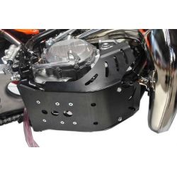 Piastra paramotore AXP RACING 6mm KTM 250 EXC 2017-2023 Nero