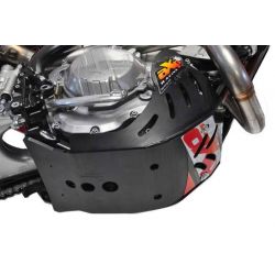 AX1401 Piastra paramotore AXP RACING 6mm KTM 350 EXC F 2017-2023 Nero  AXP Racing