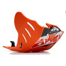 Piastra paramotore AXP RACING 6mm KTM 350 EXC F 2017-2023 Arancione