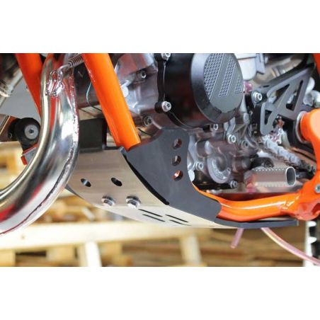Piastra paramotore AXP RACING 6mm KTM 85 SX 2018-2022 Nero