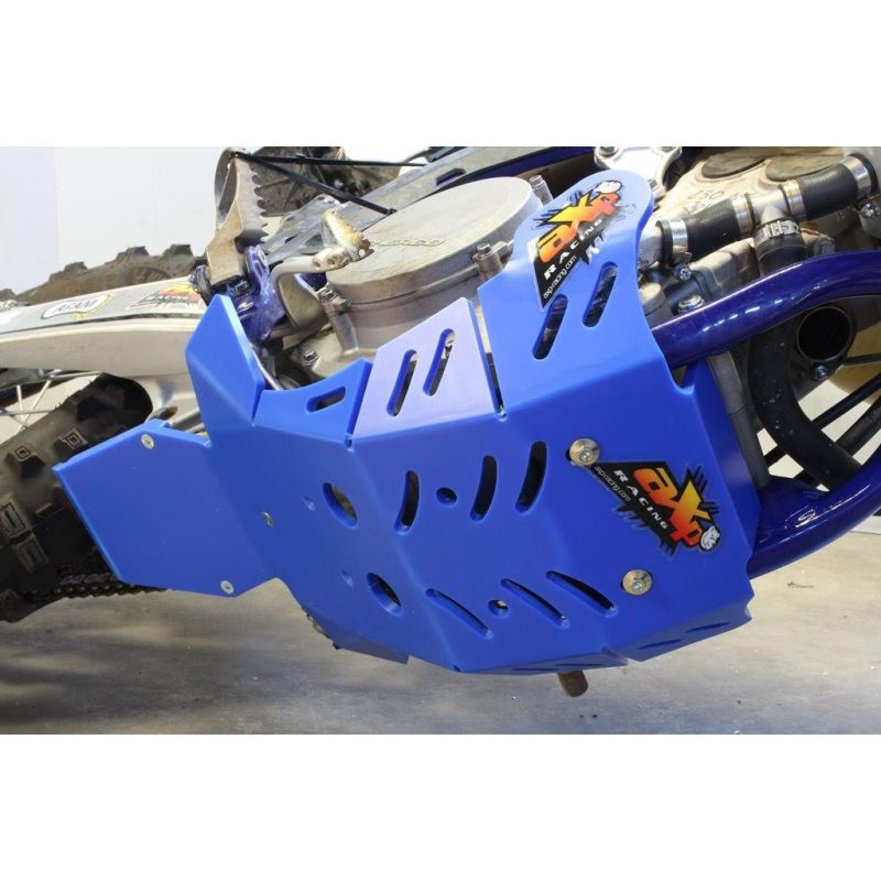 Piastra paramotore Xtrem AXP RACING 8mm con protezione leverismi SHERCO 250 SEF-R 2019-2023 Blu