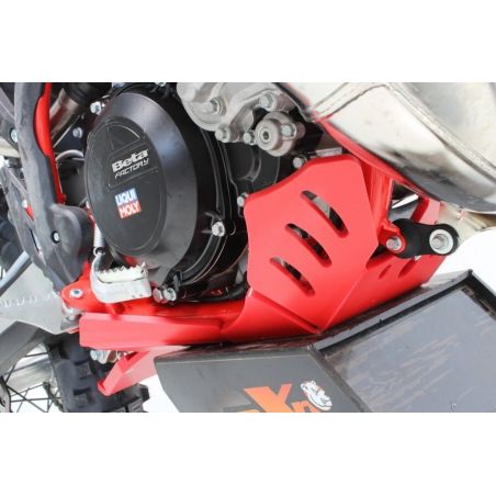 Piastra paramotore Xtrem AXP RACING 8mm con protezione leverismi BETA RR 250 2020-2022 Rosso