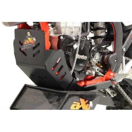 AX1555 Piastra paramotore Xtrem AXP RACING 8mm con protezione leverismi BETA RR 350 2020-2022 Nero 