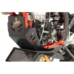 AX1555 Piastra paramotore Xtrem AXP RACING 8mm con protezione leverismi BETA RR 390 2020-2022 Nero 