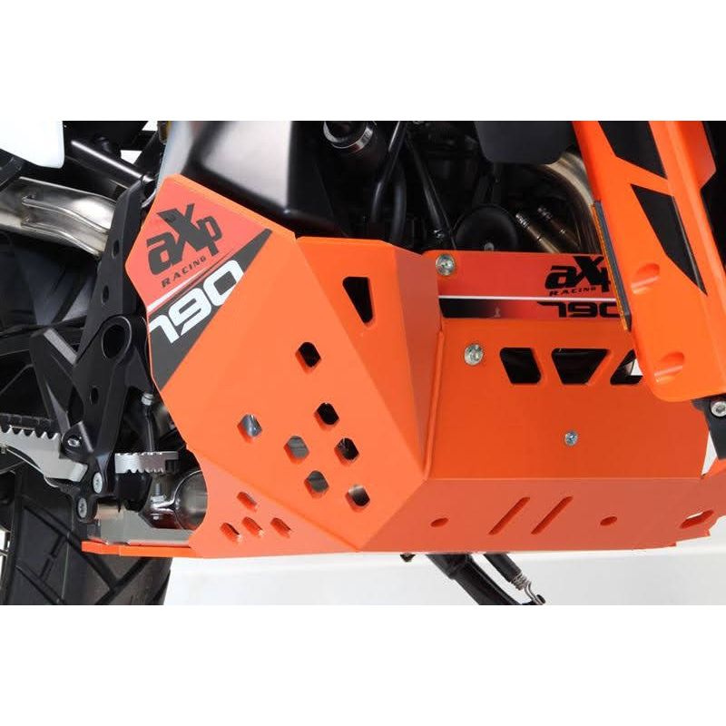 AX1560 Piastra paramotore Xtrem AXP RACING 8mm con protezione leverismi KTM 790 Adventure 2019-2021