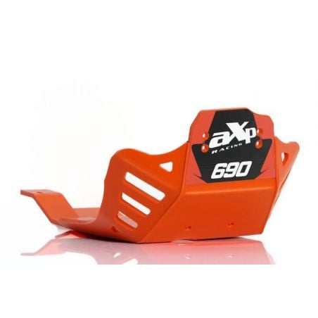 Piastra paramotore Xtrem AXP RACING 8mm con protezione leverismi KTM 690 Enduro R 2015-2022 Arancione