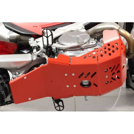 Piastra paramotore Xtrem AXP RACING 8mm con protezione leverismi HONDA CRF 450 RX 2021-2023 Rosso