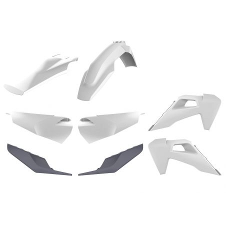 Kit plastiche replica HUSQVARNA 350 FC 2019-2022 Bianco 20/Nardo grey