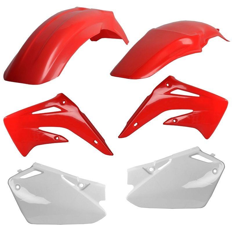 Kit plastiche replica HONDA CR 85 2003-2007 Rosso cr04/Bianco