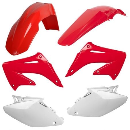 CM91180 Kit plastiche replica HONDA CR 125 2004-2007 Rosso cr04/Bianco  CEMOTO