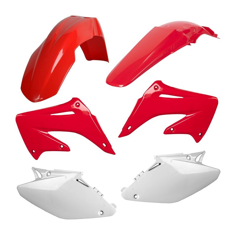 Kit plastiche replica HONDA CR 250 2004-2007 Rosso cr04/Bianco