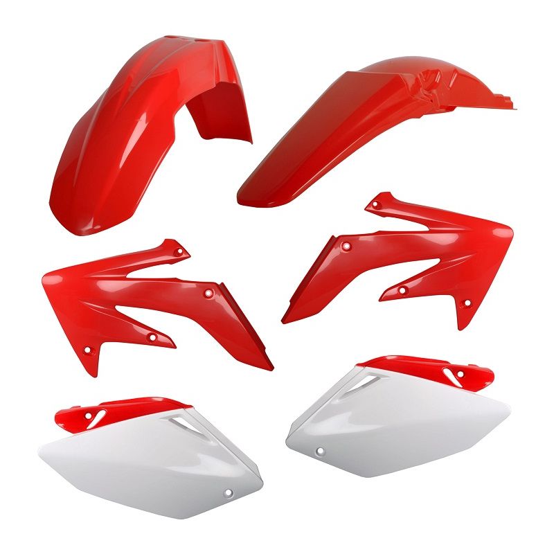 Kit plastiche replica HONDA CRF 250 R 2004-2005 Rosso cr04/Bianco