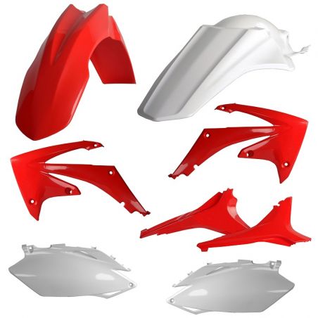 Kit plastiche replica HONDA CRF 450 R 2009-2010 Rosso cr04/Bianco
