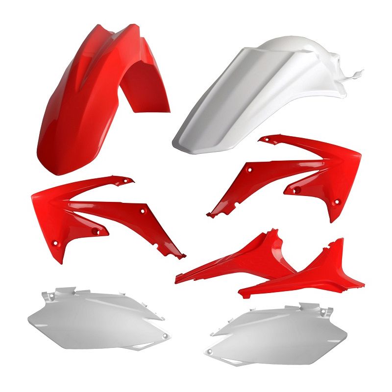 Kit plastiche replica HONDA CRF 250 R 2011-2013 Rosso cr04/Bianco