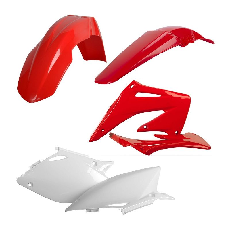 Kit plastiche replica HONDA CRF 450 R 2004-2004 Rosso cr04/Bianco