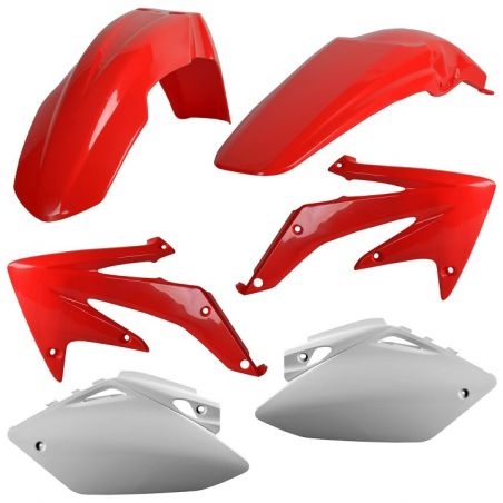 Kit plastiche replica HONDA CRF 450 R 2005-2006 Rosso cr04/Bianco