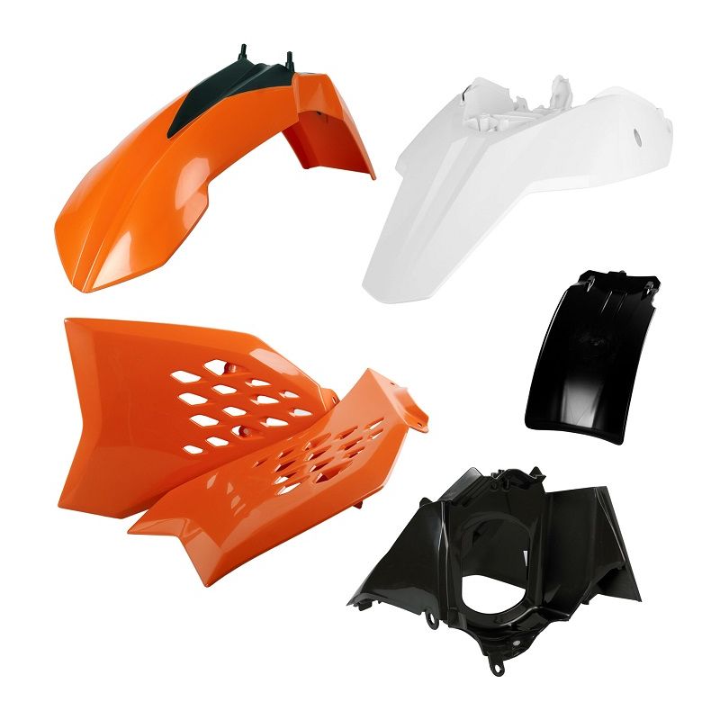 Kit plastiche replica KTM 65 SX 2009-2011 Arancione/Bianco