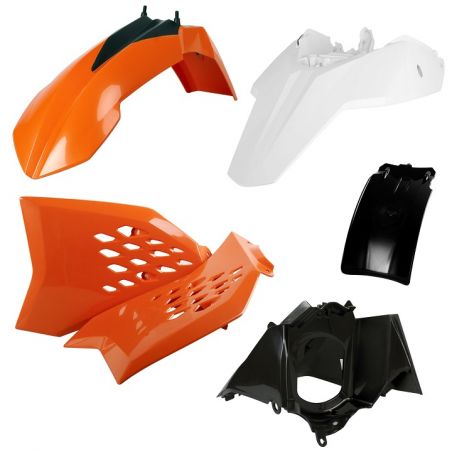 Kit plastiche replica KTM 65 SX 2009-2011 Arancione/Bianco