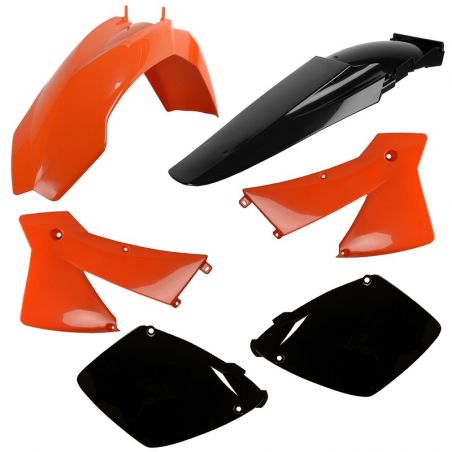 CM91220 Kit plastiche replica KTM 525 EXC 2003-2003 Arancione/Nero  CEMOTO