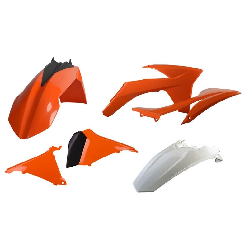 Kit plastiche replica KTM 250 SX 2011-2011 Arancione/Bianco