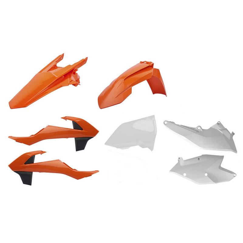 CM91227 Kit plastiche replica KTM 150 SX 2016-2018 Arancione 16/Bianco  CEMOTO