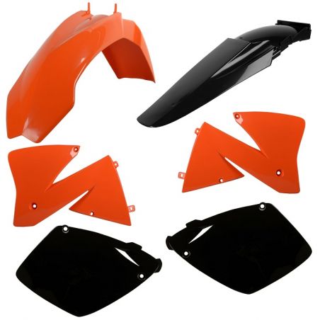 Kit plastiche replica KTM 520 EXC 2001-2002 Arancione/Nero