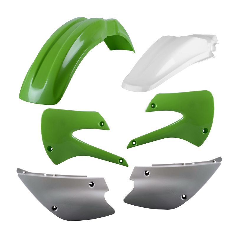 Kit plastiche replica KAWASAKI KX 85 2001-2013 Verde 05/Bianco