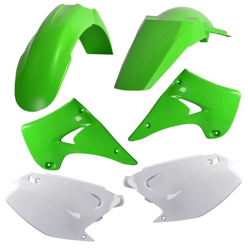 Kit plastiche replica KAWASAKI KX 125 2003-2008 Verde 05/Bianco