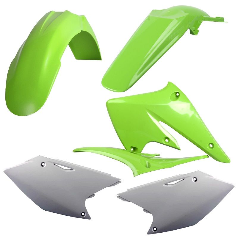 Kit plastiche replica KAWASAKI KX 250 F 2004-2005 Verde 05/Bianco
