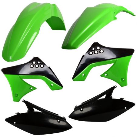 CM91252 Kit plastiche replica KAWASAKI KX 250 F 2009-2012 Verde 05/Nero  CEMOTO