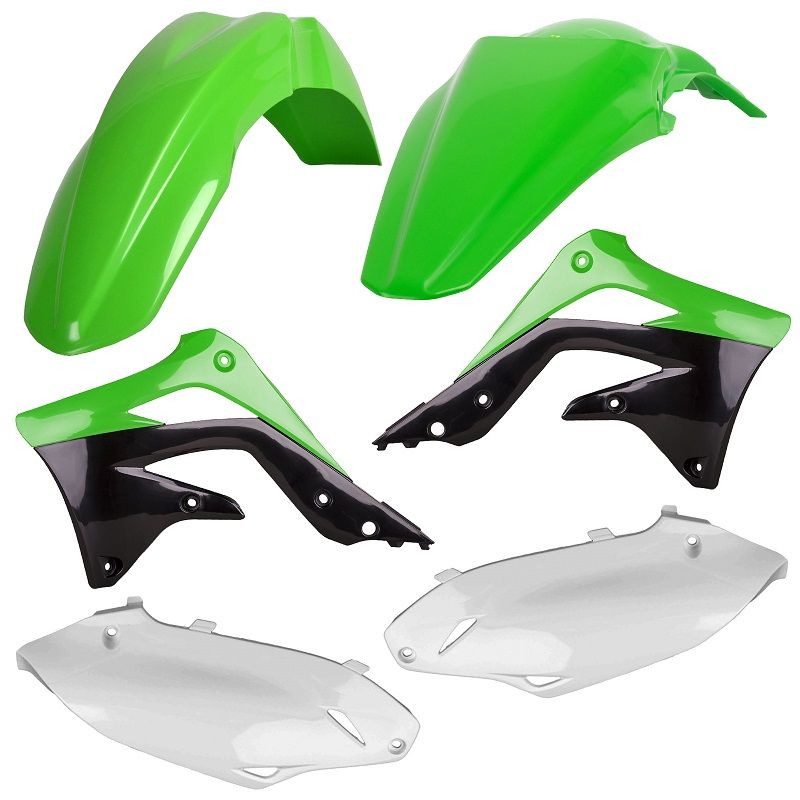 Kit plastiche replica KAWASAKI KX 450 F 2012-2012 Verde 05/Bianco