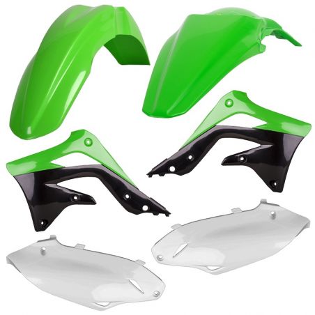 CM91260 Kit plastiche replica KAWASAKI KX 450 F 2012-2012 Verde 05/Bianco  CEMOTO