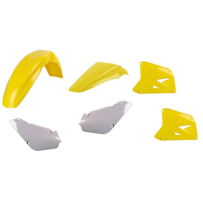 Kit plastiche replica SUZUKI RM 85 2002-2018 Giallo rm01/Bianco