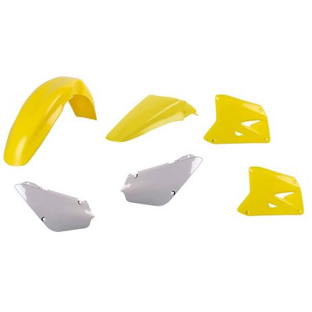 Kit plastiche replica SUZUKI RM 85 2002-2018 Giallo rm01/Bianco