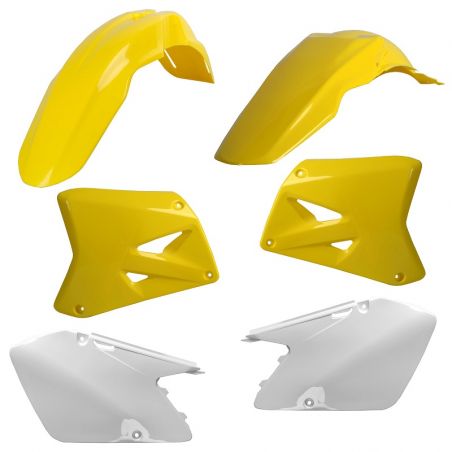CM91268 Kit plastiche replica SUZUKI RM 250 2001-2012 Giallo rm01/Bianco  CEMOTO