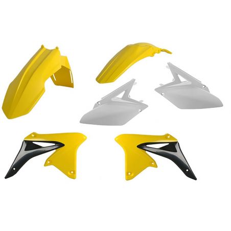 CM91271 Kit plastiche replica SUZUKI RMZ 250 2010-2018 Giallo rm01/Bianco  CEMOTO
