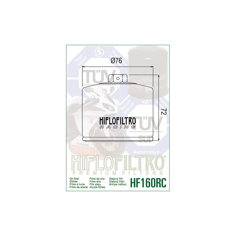 Filtri olio HIFLO RACING BMW R 1250 GS 2019-2021