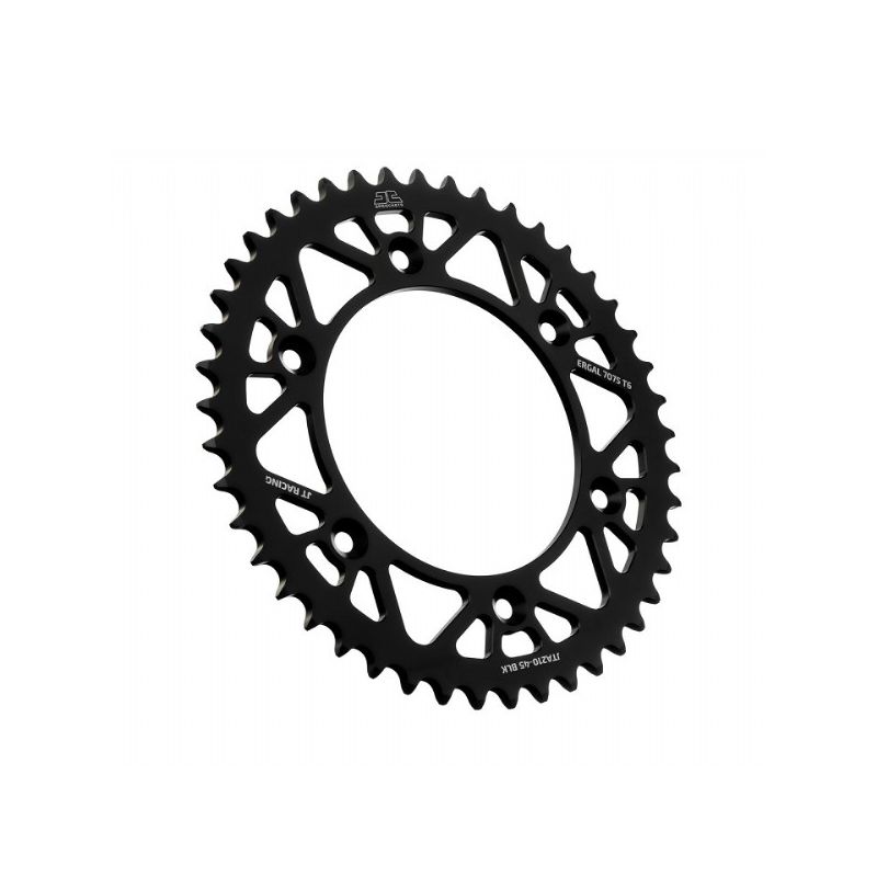 Corone in ergal JT - RACELITE HONDA CR 125 1984-2007 45 denti - colore Nero