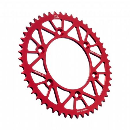 Corone in ergal JT - RACELITE HONDA CRF 450 RX 2017-2023 Rosso 50 denti - Colore Rosso