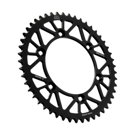 Corone in ergal JT - RACELITE YAMAHA WR 426 F 2001-2002 Nero 49 denti - Colore Nero